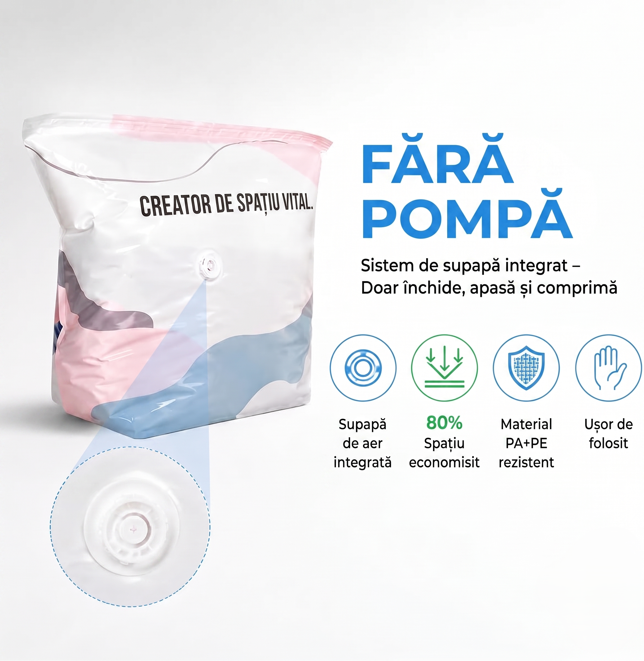 Lifespace™ ⭐| OFERTA 1+1 GRATIS Saci de Depozitare si Vidare Premium – FĂRĂ POMPĂ