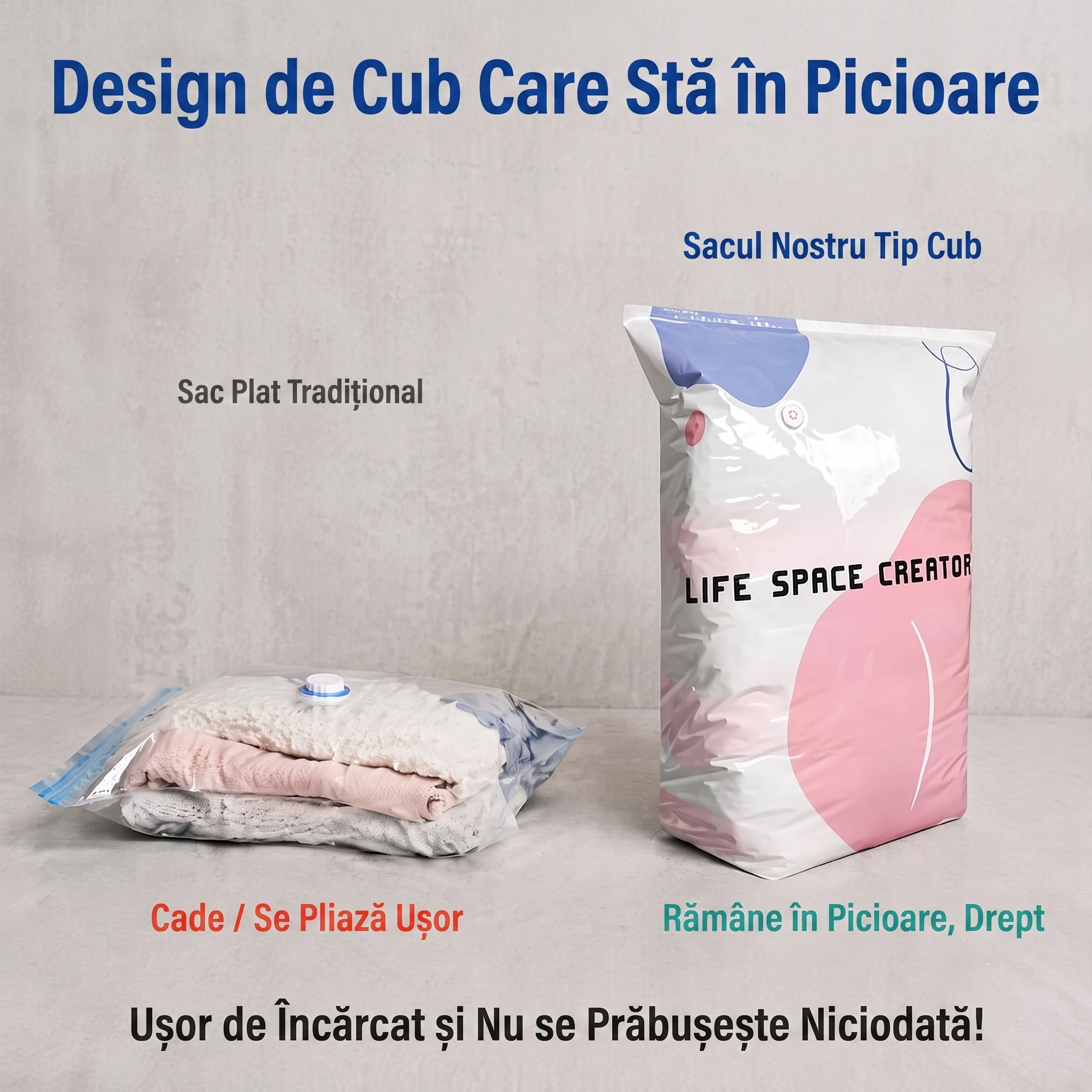 Lifespace™ ⭐| OFERTA 1+1 GRATIS Saci de Depozitare si Vidare Premium – FĂRĂ POMPĂ