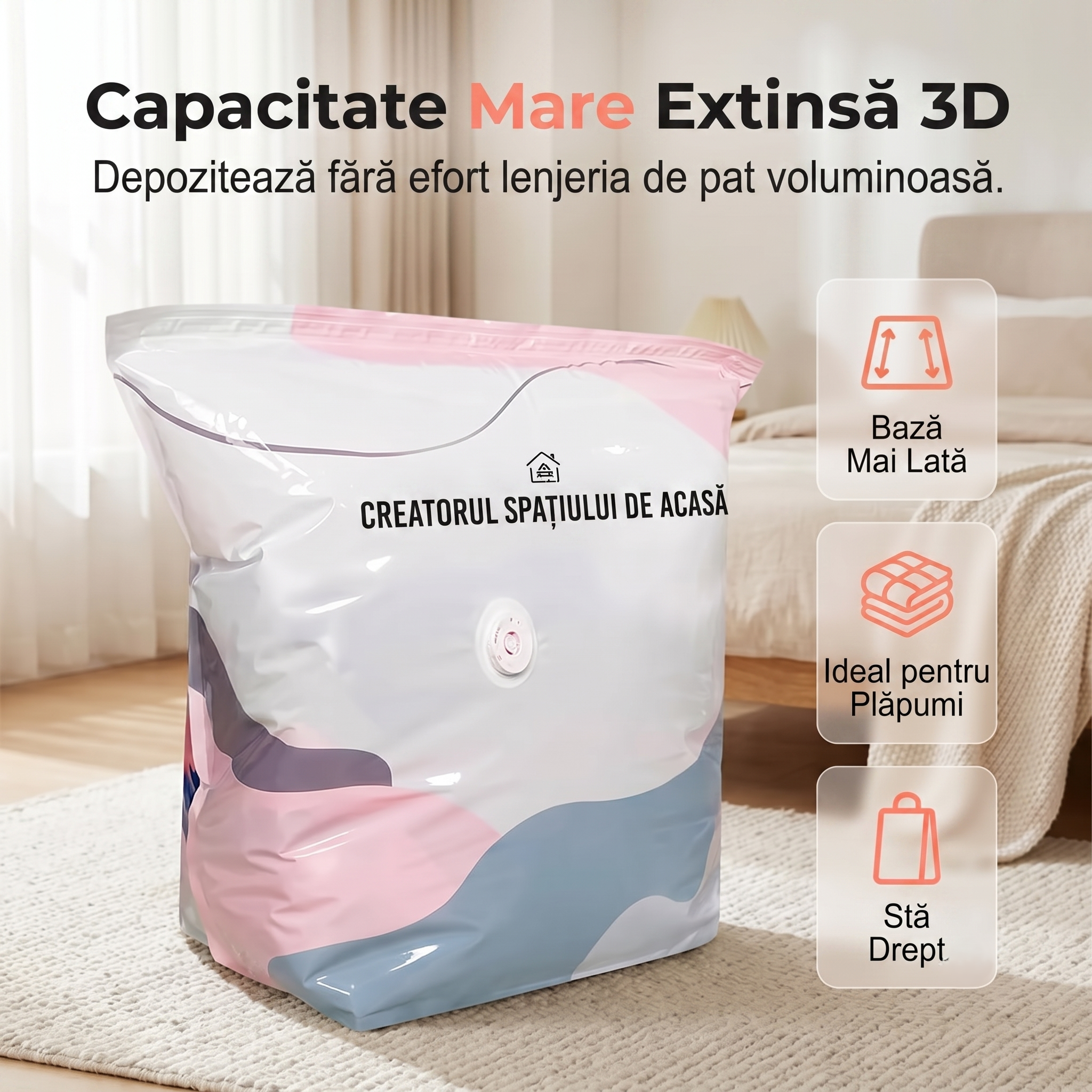 Lifespace™ ⭐| OFERTA 1+1 GRATIS Saci de Depozitare si Vidare Premium – FĂRĂ POMPĂ